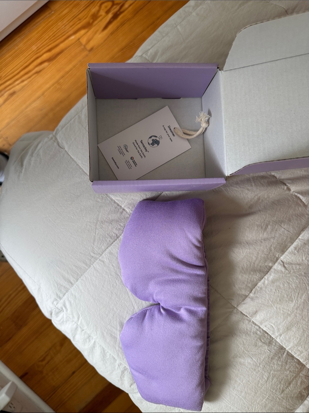 Bearaby Terraclay Dreamer Weighted Eye Sleep Mask in “Sweet Lavender”